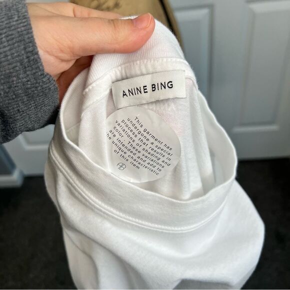 Sz XS ANINE BING Avi Tee Kate Moss NWOT $120 MSRP - Picture 13 of 13